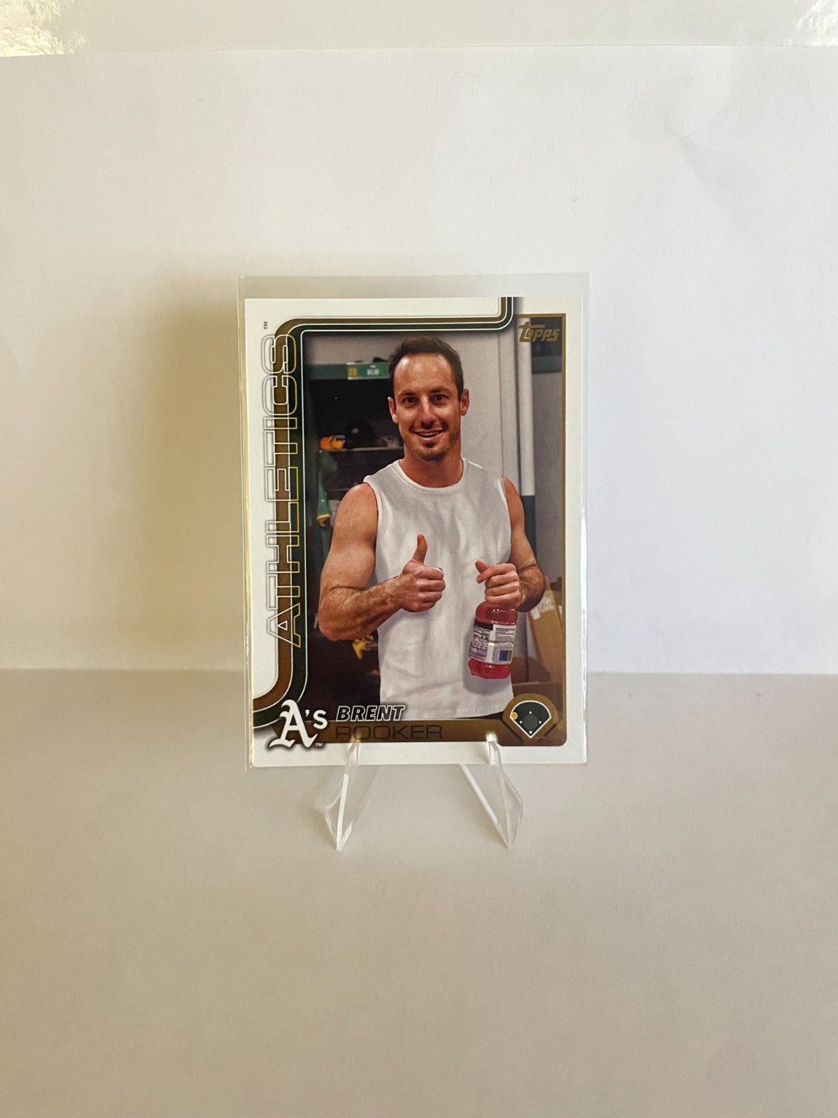 2025 Topps Series 1 - Brent Rooker #129 Golden Mirror Image Variation