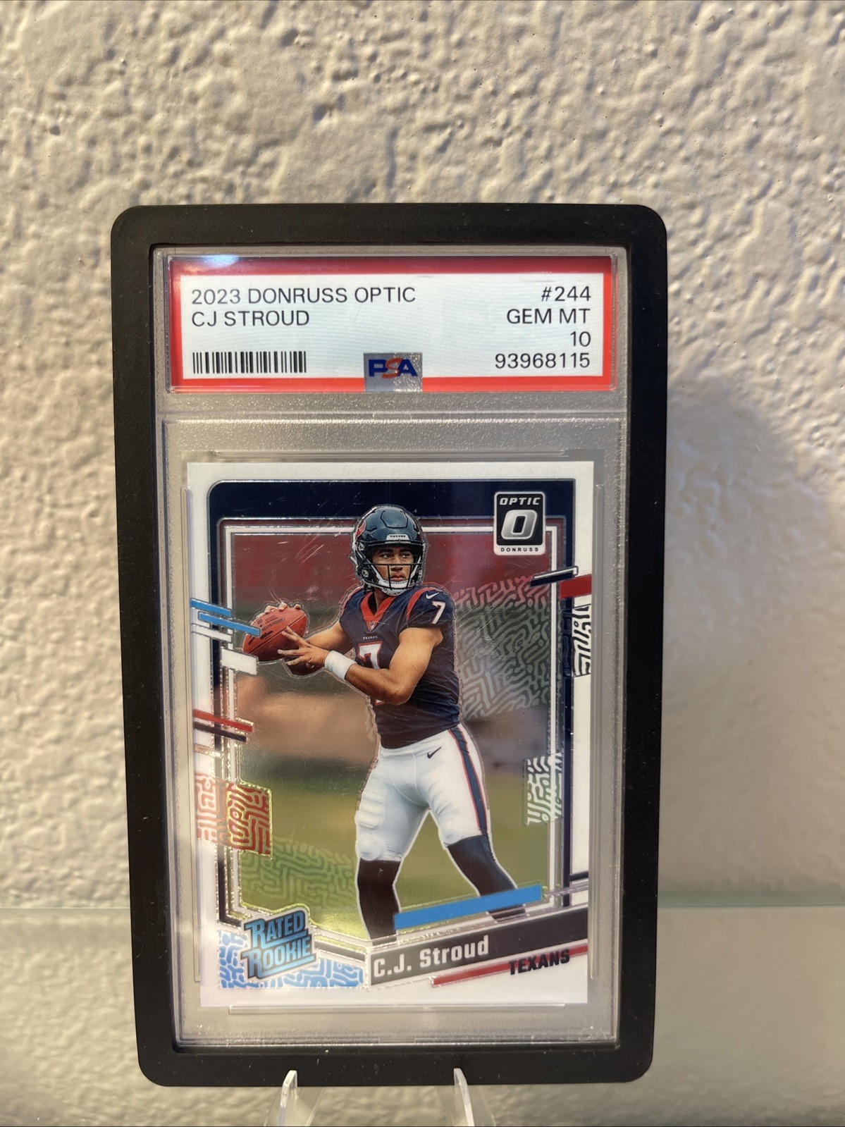 2023 Panini Donruss Optic C.J. Stroud #244 Rated Rookie Houston Texans PSA 10