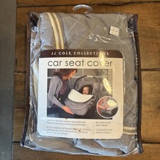 Fleece Lined Car Seat Cover Baby Protection Winter Gray Quilted Zip JJ Cole
