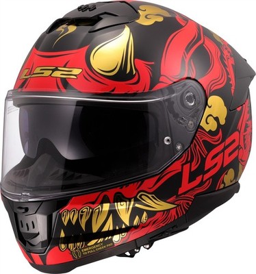 LS2 FF808 Stream II Integralhelm Motorradhelm - Drako schwarz/rot