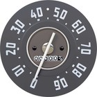 1950-53 Chevrolet 1952-53 GMC Truck; Speedometer; 90 MPH; with Odometer