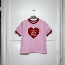 T-shirt Zara Harry Lambert X Disney Crazy Over Daisy Duck rosa taglia XS 0085/813