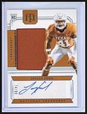 2024 Panini National Treasures Collegiate Jaylan Ford RC Patch Auto /99 Texas