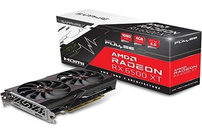 Sapphire Pulse AMD Radeon RX 6500 XT Gaming Grafikkarte mit 4GB GDDR6, AMD