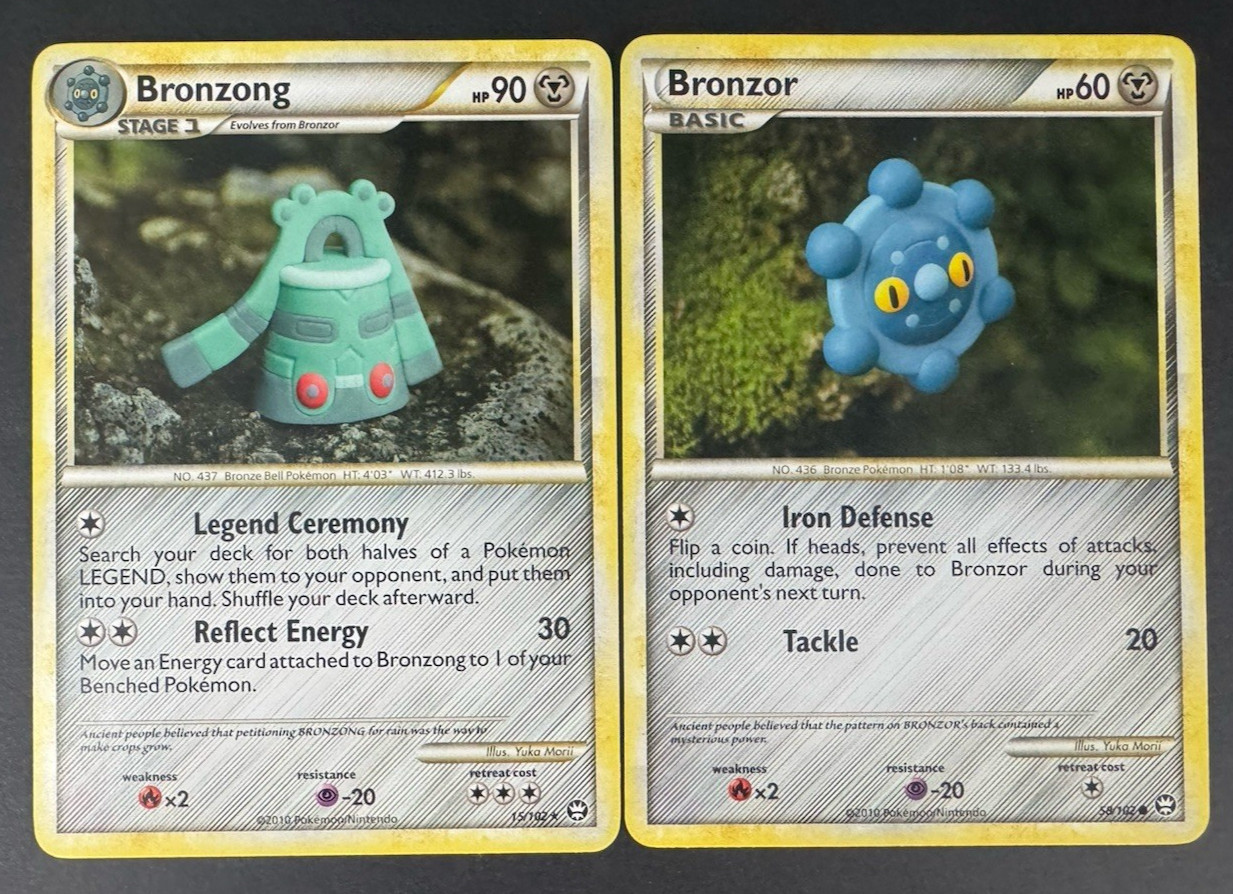 Bronzong 15/102 Bronzor 58/102 Regular Triumphant YUKA MORII Pokémon TCG NM/VLP