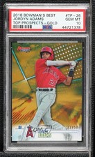 2018 Bowman's Best Top Prospects Gold Refractor 27/50 Jordyn Adams PSA 10 n0c