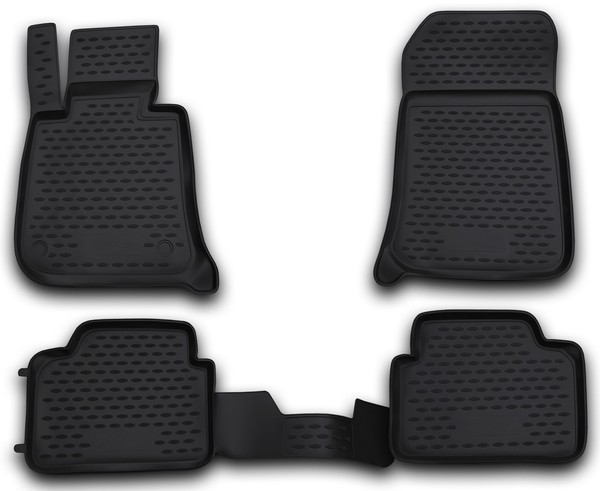 GummifußMatten FüR BMW E90 E91 3Er 2005-2012 3D Passform Hoher Rand Gummimatten-image