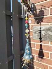 Käferhäuschen, Käferglocke, Rosenkugel, Keramik Gartenstele Handarbeit Unikat