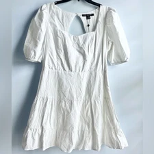 French Connection Women's Tiered Fit & Flare Dress Size 12