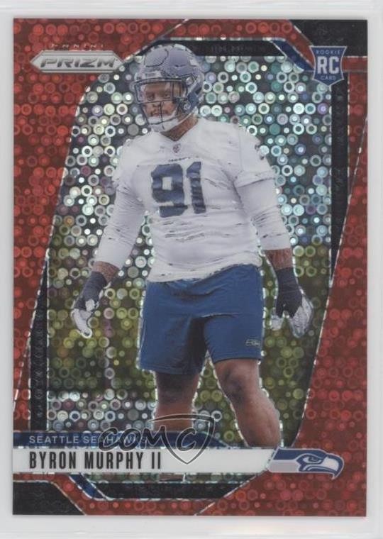 2024 Panini Prizm Rookies No Huddle Red 65/75 Byron Murphy II #317 Rookie RC