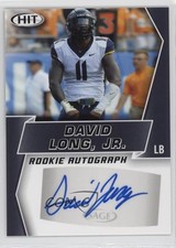 2019 Sage Hit Premier Draft Rookie Black David Long Jr #A46 Auto 1k9