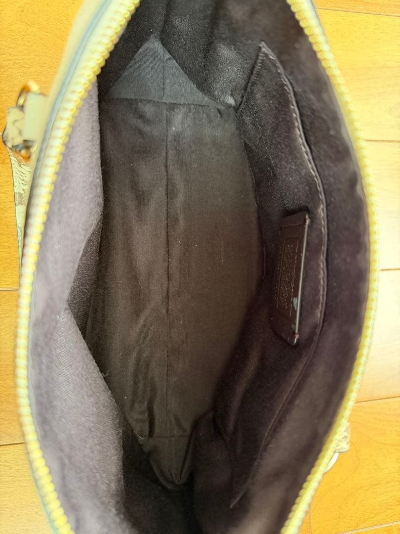 COACH Snake-Pattern Leather Mini Shoulder Bag Whi… - image 11