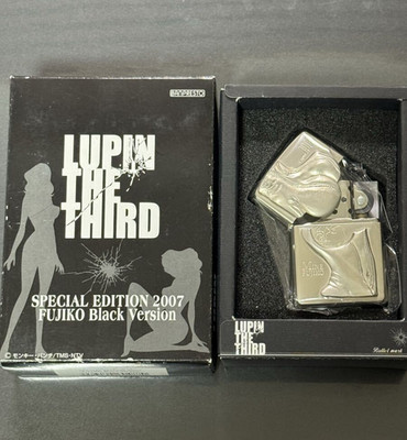 Zippo Lighter 2003 Lupin the Third: Mine Fujiko Bust-Up 3D Metal Silver Unused