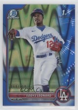2022 Bowman Chrome Prospects Blue RayWave Refractor 68/150 Eddys Leonard y6z
