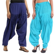 Pure cotton Multi-colors Plain Patiala Salwar Pants for Women  Girls