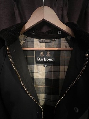 Barbour OS Wax Burghley Jacket Blouson Coat Men Size 36 Sage | eBay