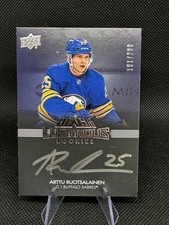 Arttu Ruotsalainen Black Lustrous Rookies Auto /299 UD Black 21-22