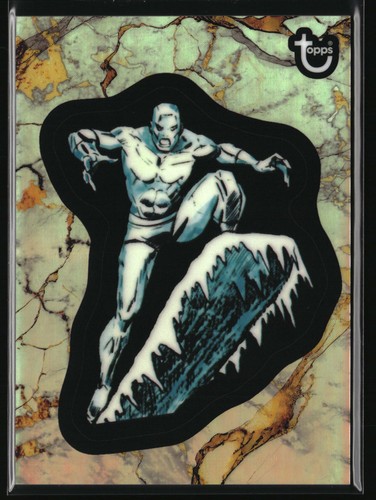 2025 Topps Marvel Comic Book Heroes 1975 Golden Anniversary Ice Man Refractor