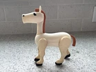 VTG Fisher Price Little People Farm White Horse w/ Hex Screw 915