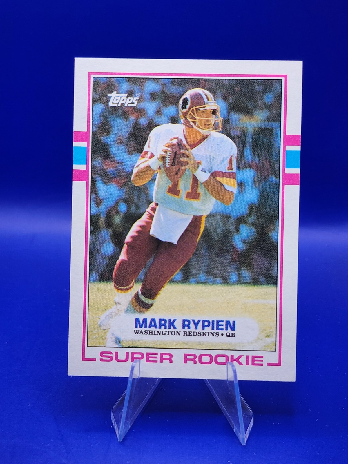 Mark Rypien 1989 Topps #253 Rookie Washington Redskins - - A40