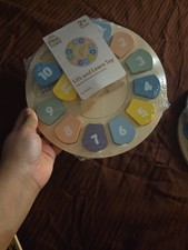 Learning Wood Toy Clock