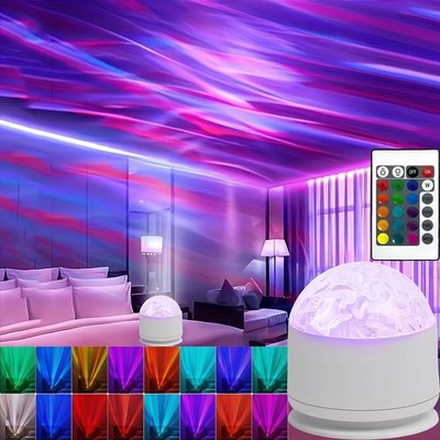 Northern Light Projector,16 Color Recharge Sunset Lamp Aurora Night Light Pro...