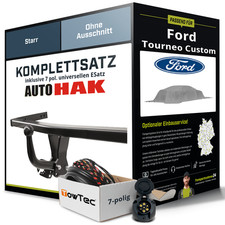 Für FORD Tourneo Custom V362 , F3 Anhängerkupplung starr +eSatz 7pol uni 16- AHK