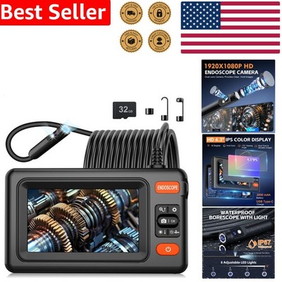 1920P HD Dual Lens Endoscope Camera 4.3