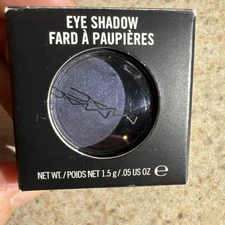 Mac Pressed Powder Eyeshadow Deep Shade Blue 1.5g New In Box Authentic