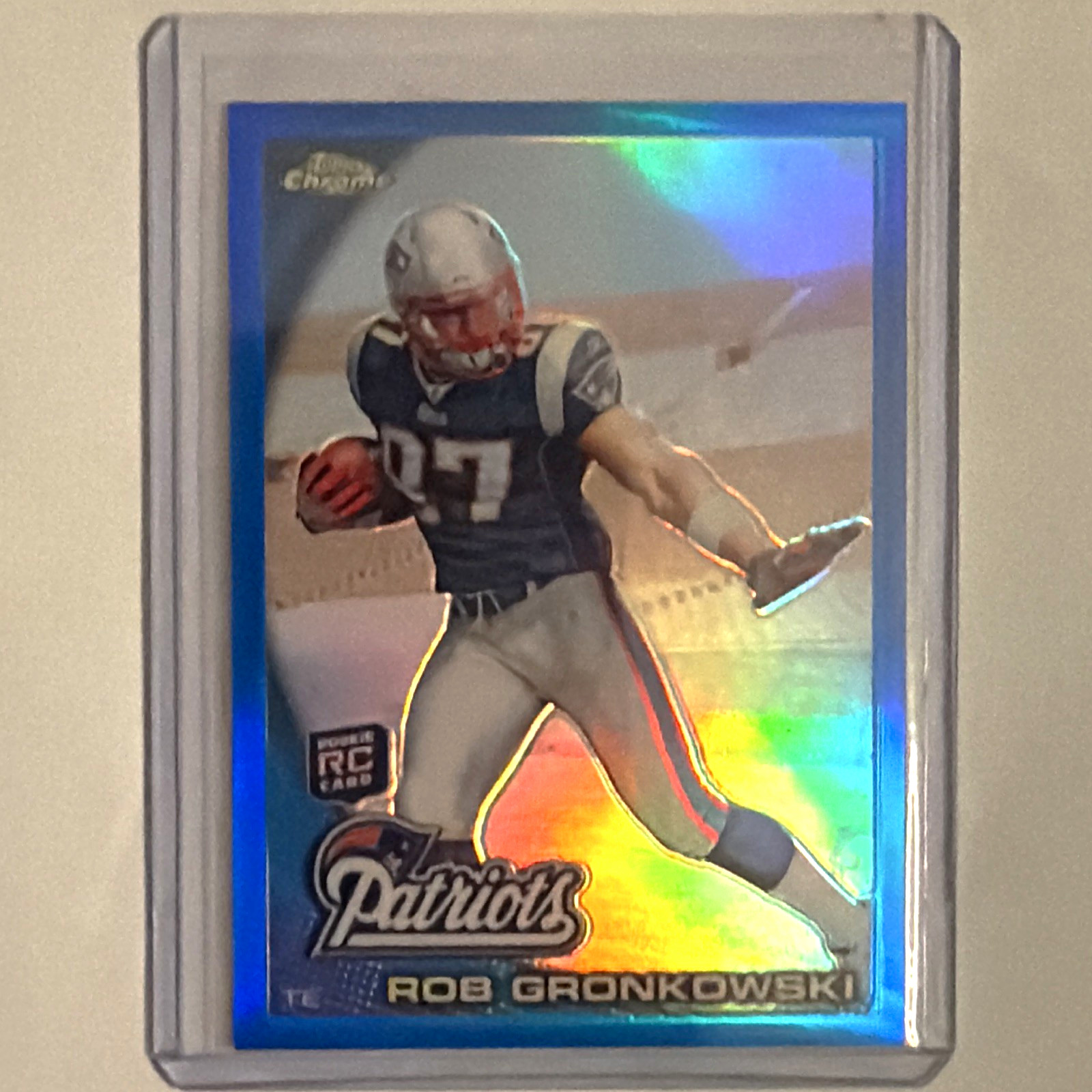 Topps 2010 Topps Chrome Rob Gronkowski Blue Refractor #C112 /199 RC Patriots