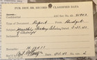 WWII 1943 Albion Topliffe Sawyer Pub Dist Br Record of Classified Data — photo 1