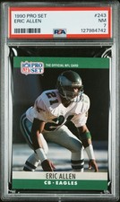 1990 PRO SET #243 ERIC ALLEN PSA 7