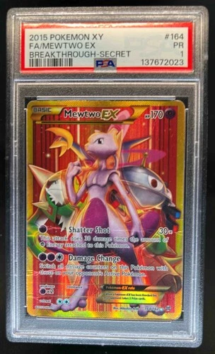 2015 Pokemon XY BREAKthrough Mewtwo #164/162 PSA 1
