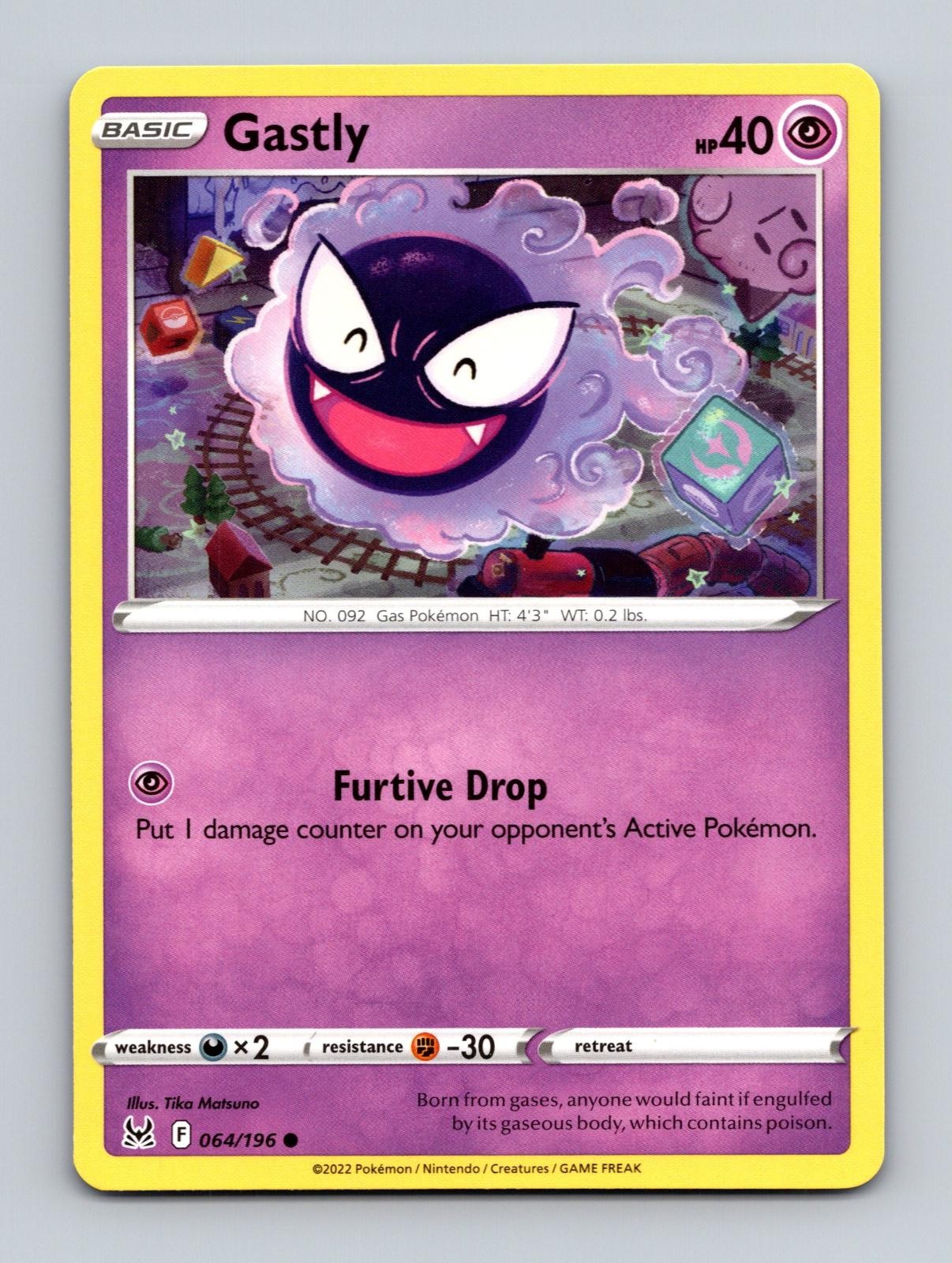Gastly 064/196 Common Lost Origin Pokemon Near Mint