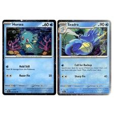 Seadra 011/064  Horsea 010/064 Cosmo Holo Set