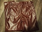 JOIE red faux leather pants- size 8 — photo 4