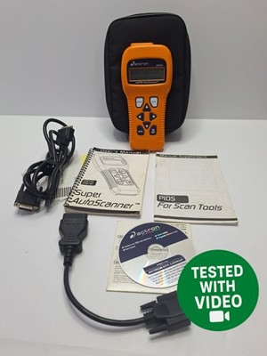 Actron Super Auto Scanner CP9145CR  Scan Tool Cables Case OBD 1 - OBDII 