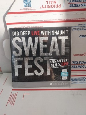 New Insanity Max 30 Sweat Fest Bonus DVD Shaun T Cardio Beachbody Workout  #202