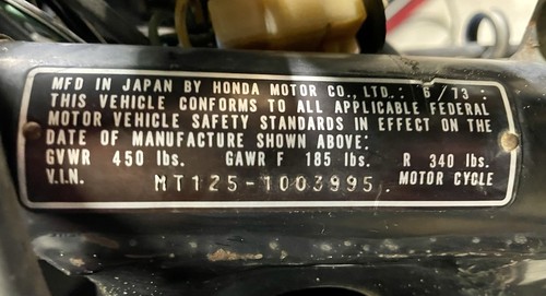 1974 Honda Elsinore MT125 Oil Pump Side Cover Plate OEM - Picture 4 of 4
