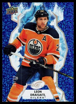 2021-22 Upper Deck Ice #88 Leon Draisaitl Royal Blue #/99