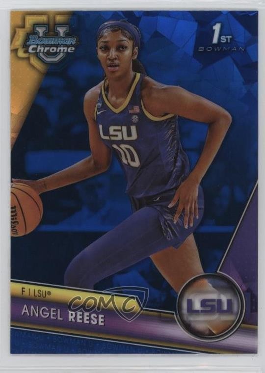 2023-24 Bowman U Chrome Sapphire Edition Angel Reese #49 15wb