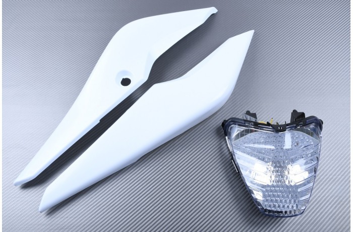 Rénovation carrosserie CBR 125R coque arrière prête à peindre et feu transparent
