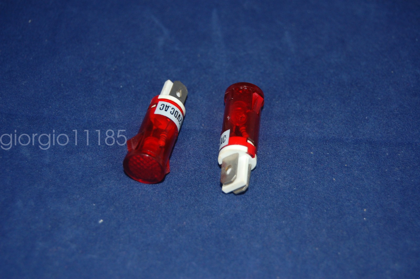 5 Pcs 220V AC 12mm RED Panel Mounting plug in LED Pilot Lights