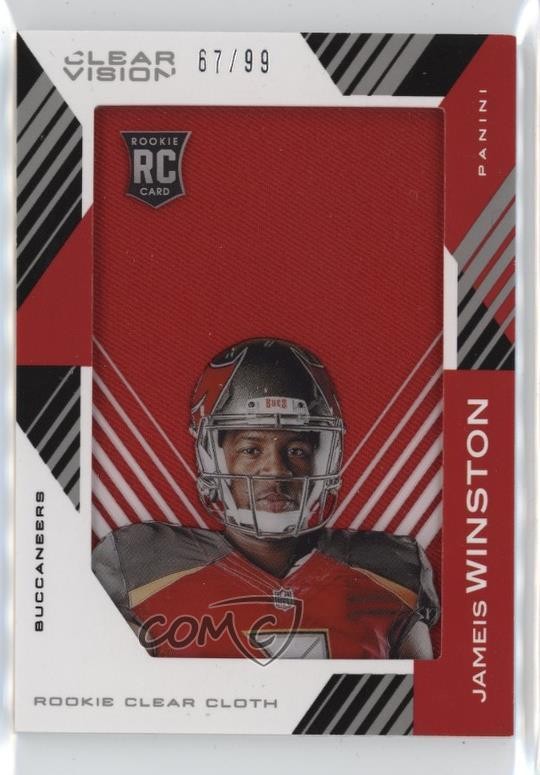 Jameis Winston Panini Clear Vision Rookie Clear Cloth #JW Base