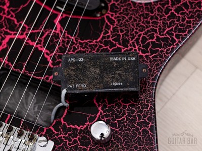1990s ESP Custom Shop SH Superstrat Pink Crackle, George Lynch