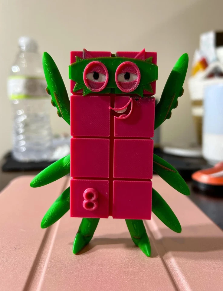 3D Octonaughty Numberblock - Изображение 3 из 3