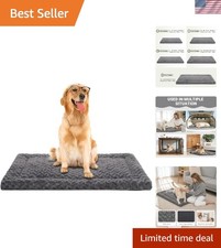 Durable and Machine Washable 42x28 Fluffy Dog Bed - Comfort for All Breeds