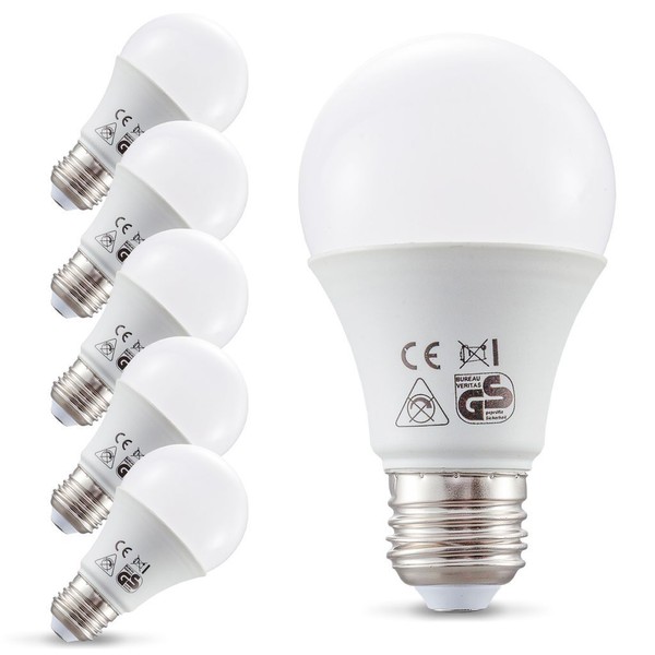 5X Led Leuchtmittel E27 Warmweiß 9W Energiespar-Lampen Lampe GlüH-Birne 230V Set-image