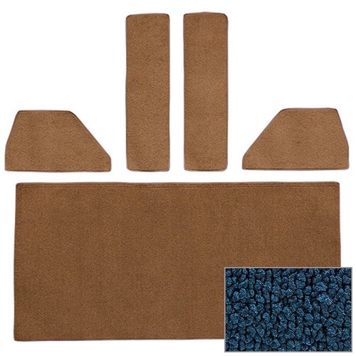 1948-52 Ford F1, F2, F3, F4 Die-cut Rear Accessory Set Loop Carpet! - Picture 17 of 41
