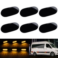 6x Begrenzungsleuchten Smoked Schwarz f&uuml;r VW Crafter Mercedes Sprinter 906 907